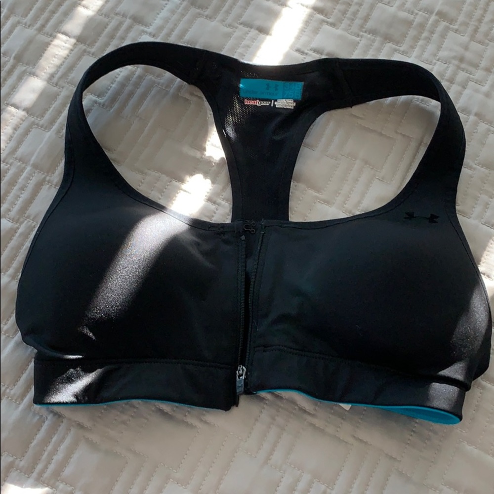 Under armour zip up sports bra -34B